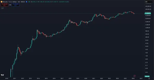 Dlhodobý rast Bitcoinu