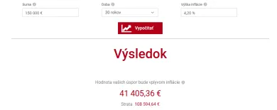 Hodnota 150 000 eur za 30 rokov