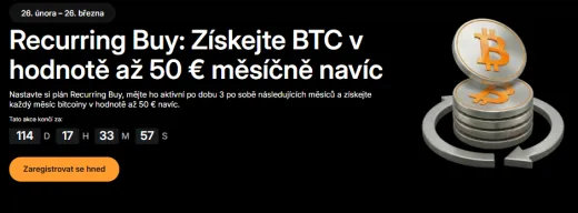 Získajte Bitcoin v hodnote 50 eur mesačne zadarmo