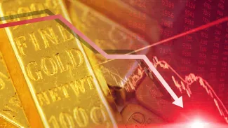 Zlato v rekordnom poklese