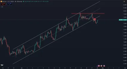 Bitcoin narazil na dvojit&yacute; vrchol