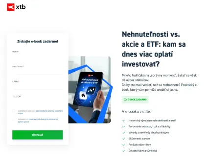 Nehnuteľnosť vs. ETF od XTB