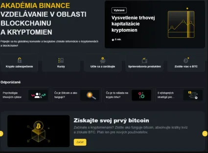 Prostredie Binance Academy