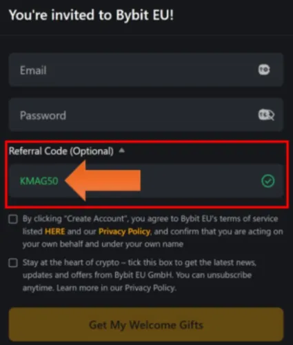 Registrácia na Bybit EU s bonusom 50 dolárov