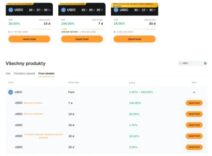 Staking USDC na Bybit EU