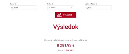 Strata kúpychopnosti 10 000 eur za 5 rokov