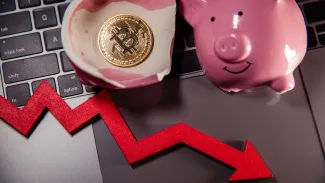 Bitcoin v poklese