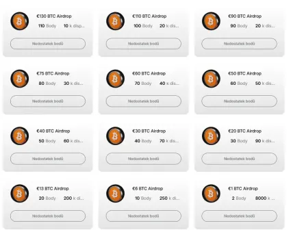 Z&iacute;skajte Bitcoin airdrop