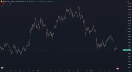 Bitcoin padol na 59 000 dol&aacute;rov