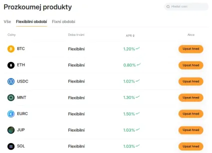 Flexibiln&yacute; staking na Bybit EU