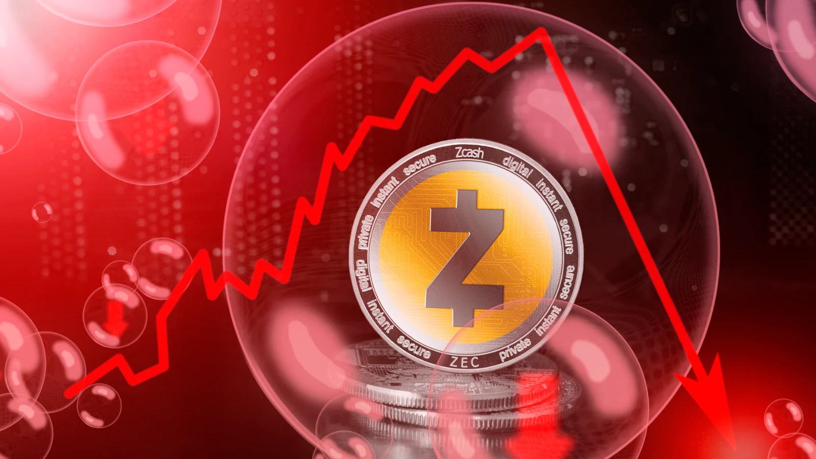 Kryptomena Zcash padla o 2 tretiny hodnoty