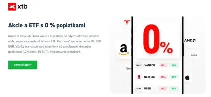 Akcie a ETF bez poplatkov na XTB