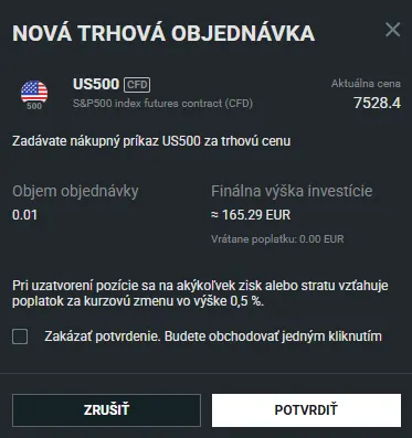 Nákup US500
