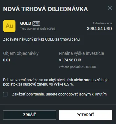 Nákup zlata