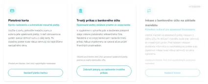 Sp&ocirc;soby financovania