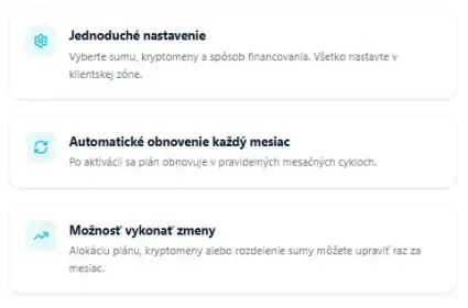 Výhody DCA
