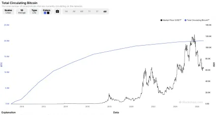 Cirkulujúca ponuka BTC