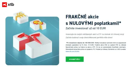 Frakčné akcie na XTB