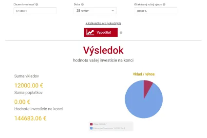 Jednorazov&aacute; invest&iacute;cia