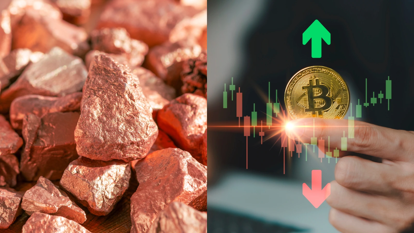 Meď a bitcoin
