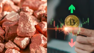 Meď a bitcoin
