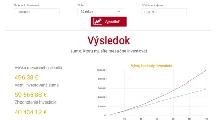 100 000 eur za 10 rokov