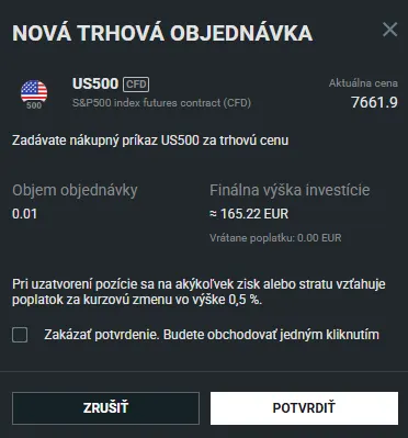 Nákup US500
