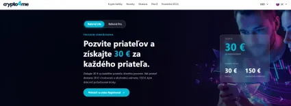 Získajte 30 eur za priateľa s crypto4me