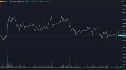 Bitcoin za posledn&yacute; mesiac