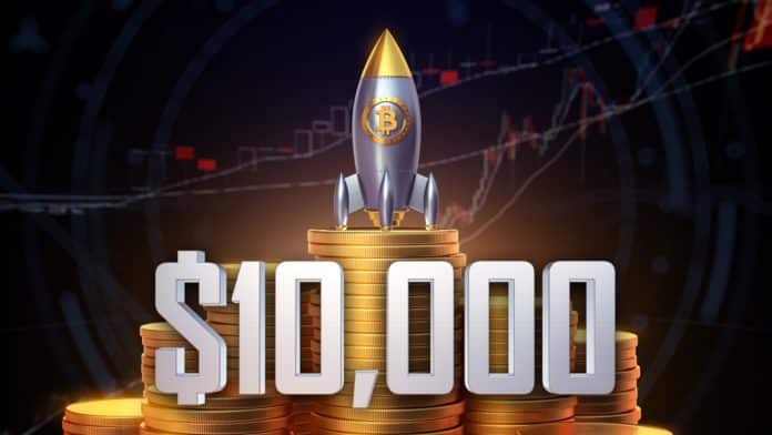 Bitcoin atakuje psychologickú hranicu 10 000 $ Zdroj: shutterstock.com/SPF Bitcoin atakuje psychologickú hranicu 10 000 $