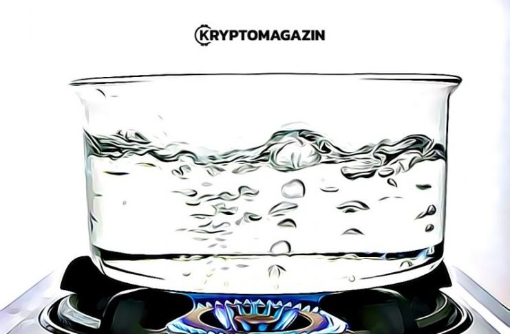 voda bitcoin vrie hrniec