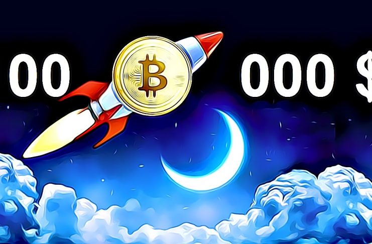 Bitcoin to the moon 100 000 $