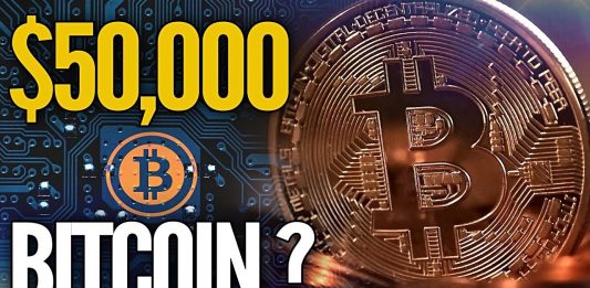 Bitcoin útočí na 50 000 $