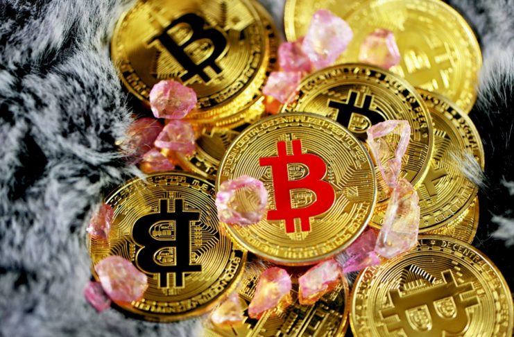 Bitcoin BTC kryptomeny coin mince