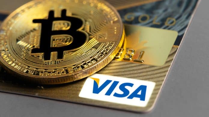 Spoločnosť Visa a Bitcoin. Zdroj: Shutterstock, Primakov Spoločnosť Visa a Bitcoin
