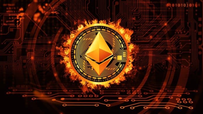 Spaľovanie 2 miliónov ETH. Zdroj: Shutterstock.com/Tomasz Makowski Spaľovanie 2 miliónov ETH