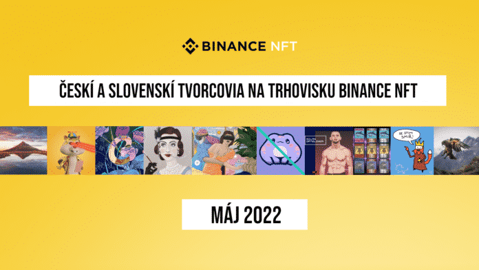 Podpor slovenských a českých NFT tvorcov na trhovisku Binance. Zdroj: Binance Podpor slovenských a českých NFT tvorcov na trhovisku Binance