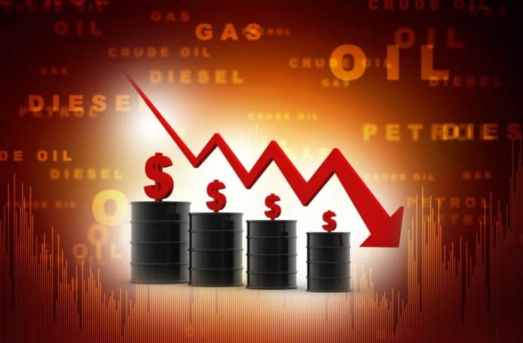 Graf na dnes: cena ropy ďalej klesá