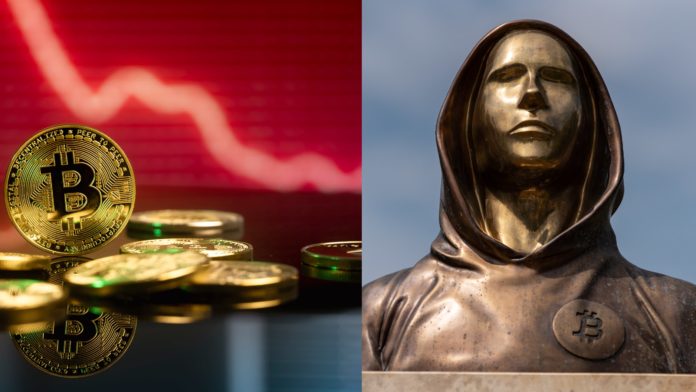 Čo ak by zakladateľ Bitcoinu predal svoje Bitcoiny. Zdroj: shutterstock.com/Istvan Csak a shutterstock.com/Hi my name is Jacco Čo ak by zakladateľ Bitcoinu predal svoje Bitcoiny