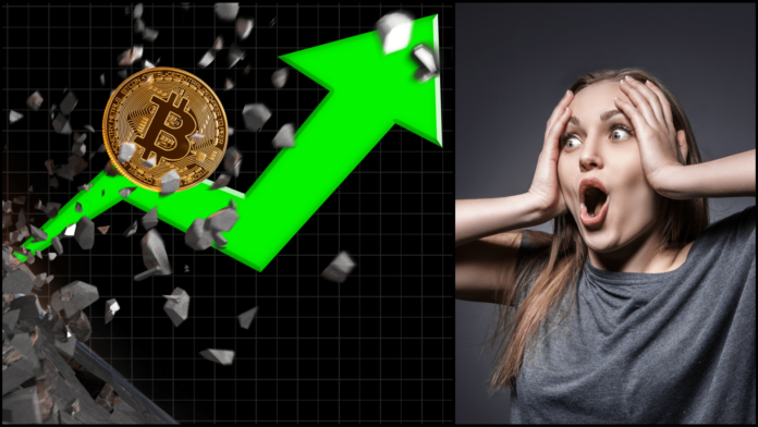 Bitcoin dosiahol nový rekord. Zdroj: Shutterstock.com/Julenochek a Shutterstock.com/phanurak rubpol Bitcoin dosiahol nový rekord.