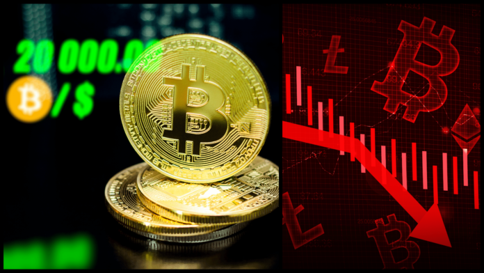 Bitcoin môže spadnúť pod 20 000 dolárov. Zdroj: shutterstock.com/Visuals6x Bitcoin môže spadnúť pod 20 000 dolárov