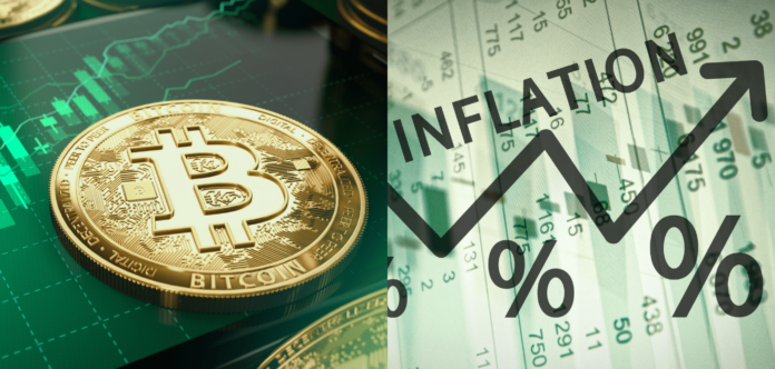 Bitcoin porastie spoločne s infláciou. Zdroj: Shutterstock.com/Wit Olszewski/g0d4ather Bitcoin porastie spoločne s infláciou