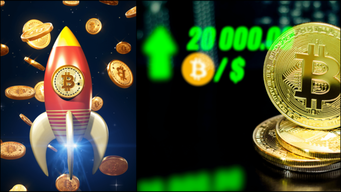 Bitcoin: rast ceny. Zdroj: Shutterstock.com/leksiv a Shutterstock.com/kitti Suwanekkasit Bitcoin: rast ceny