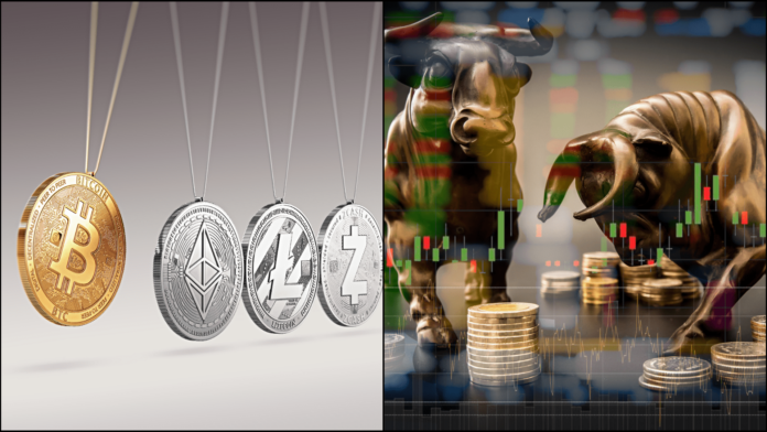 Bitcoin zaznamená pokles dominancie. Zdroj: shutterstock.com/Pisit.Sj/Wit Olszewski Bitcoin zaznamená pokles dominancie.