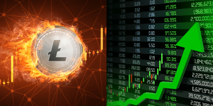 Litecoin naďalej rastie. Zdroj: Shutterstock.com/innni/Net Vector Litecoin naďalej rastie