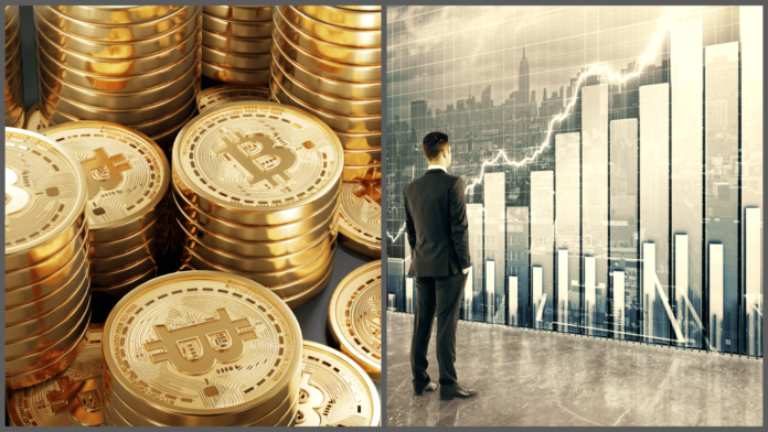 Bitcoin a ponuka v obehu. Zdroj: shutterstock.com/Golden Dayz/kitti Suwanekkasit Bitcoin a ponuka v obehu