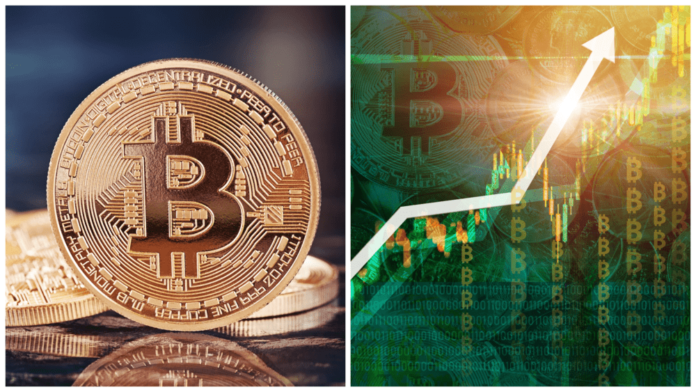 Bitcoin pokračuje v raste. shutterstock.com/Julia Tsokur/Quality Stock Arts Bitcoin pokračuje v raste