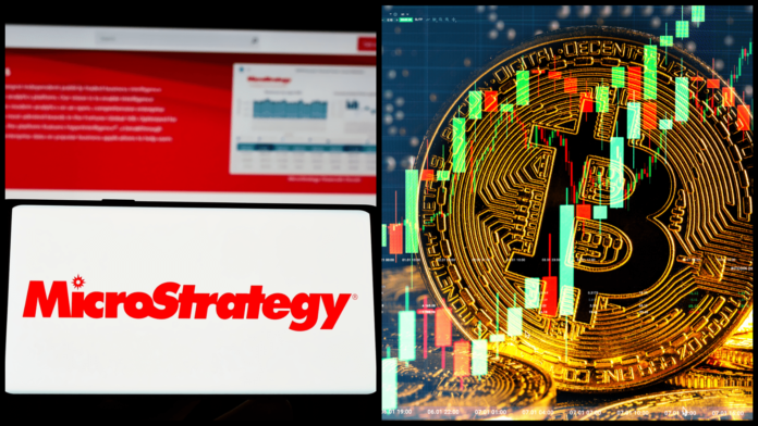 Spoločnosť MicroStrategy a bitcoin. Zdroj: shutterstock.com/rzoze19/Wirestock Creators Spoločnosť MicroStrategy a bitcoin