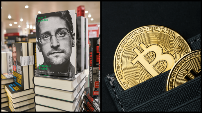 Snowden a bitcoin. Zdroj: shutterstock.com/Sorbis/svetlichniy_igor Snowden a bitcoin
