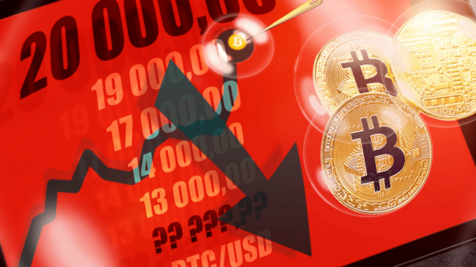 Bitcoin klesne na nové minimum. Zdroj: shutterstock.com/leksiv Bitcoin klesne na nové minimum